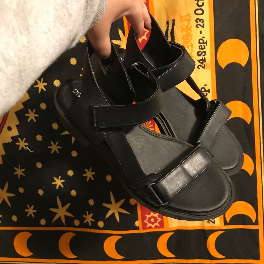 Black Platform Sandals